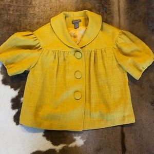 Mustard yellow babydoll cover up
